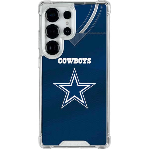 NFL Dallas Cowboys Team Jersey Galaxy S25 Ultra Clear Case